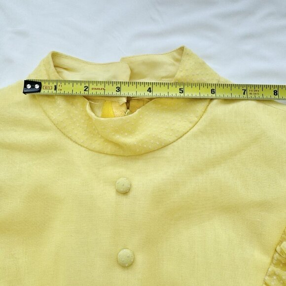 VTG 70's Handmade Gunne Sax Inspire Dot Embroid. Long Sleeve Prairie Dress Sz 6 - Picture 14 of 16